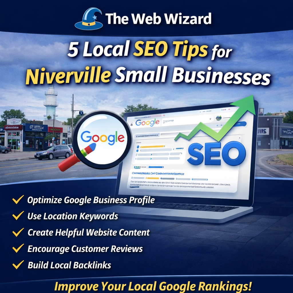 Image that shows 5 Local SEO Tips for Niverville Small Businesses