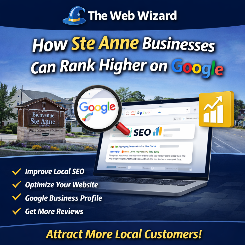 Image showing how to Discover effective SEO strategies that help Ste Anne businesses rank higher on Google, attract more local customers, and grow their online presence.