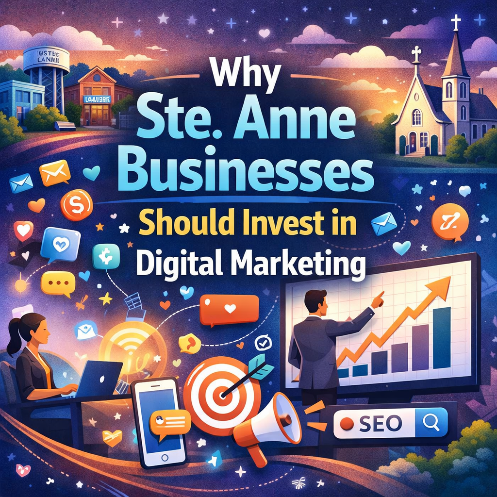 An image for a blog titled Digital marketing strategies for Ste Anne Manitoba businesses