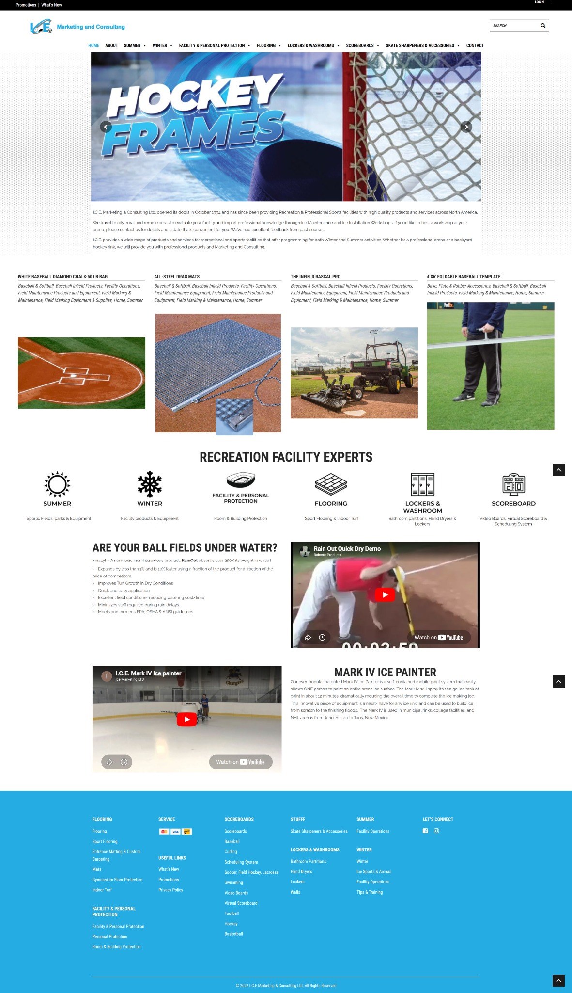 I.C.E. Marketing & Consulting New Website Homepage